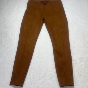 Spanx Faux‎ Suede Tan Brown Soft Ankle Leggings